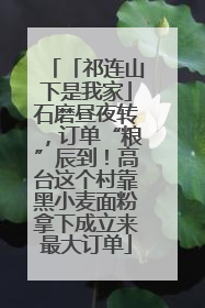 「祁连山下是我家」石磨昼夜转，订单“粮”辰到！高台这个村靠黑小麦面粉拿下成立来最大订单