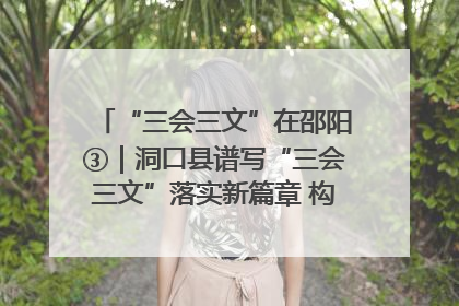 “三会三文”在邵阳③｜洞口县谱写“三会三文”落实新篇章 构建协同联动大格局