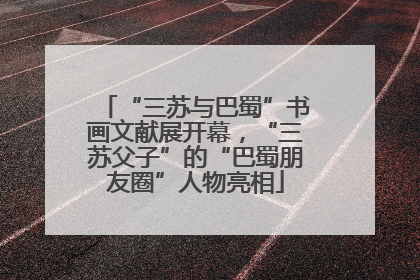 “三苏与巴蜀”书画文献展开幕，“三苏父子”的“巴蜀朋友圈”人物亮相