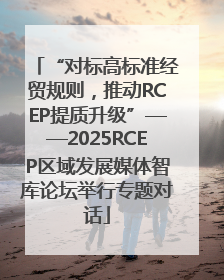 “对标高标准经贸规则，推动RCEP提质升级”——2025RCEP区域发展媒体智库论坛举行专题对话