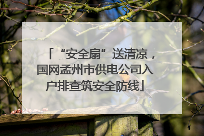 “安全扇”送清凉，国网孟州市供电公司入户排查筑安全防线