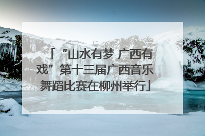 “山水有梦 广西有戏”第十三届广西音乐舞蹈比赛在柳州举行
