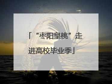 “枣阳皇桃”走进高校毕业季
