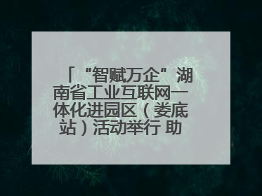 “智赋万企”湖南省工业互联网一体化进园区（娄底站）活动举行 助推农机装备产业高质量发展