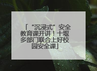 “沉浸式”安全教育课开讲！十堰多部门联合上好校园安全课