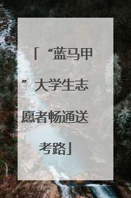 “蓝马甲”大学生志愿者畅通送考路
