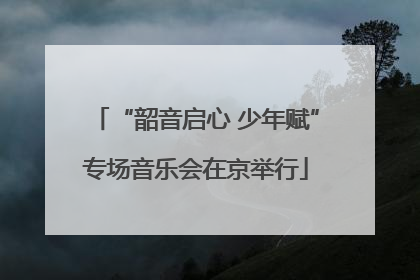 “韶音启心 少年赋”专场音乐会在京举行
