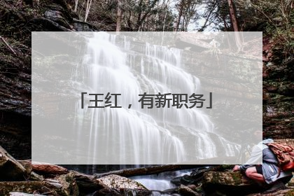 王红，有新职务