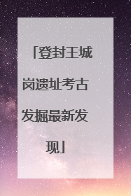 登封王城岗遗址考古发掘最新发现