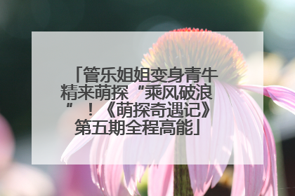 管乐姐姐变身青牛精来萌探“乘风破浪”！《萌探奇遇记》第五期全程高能