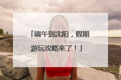 端午到沈阳，假期游玩攻略来了！