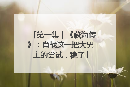 第一集｜《藏海传》：肖战这一把大男主的尝试，稳了