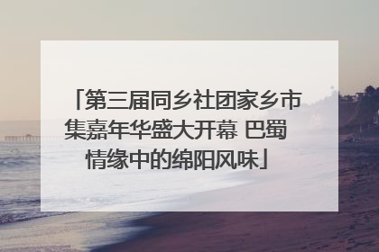 第三届同乡社团家乡市集嘉年华盛大开幕 巴蜀情缘中的绵阳风味