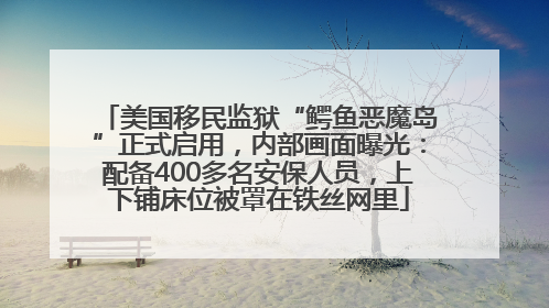 美国移民监狱“鳄鱼恶魔岛”正式启用，内部画面曝光：配备400多名安保人员，上下铺床位被罩在铁丝网里