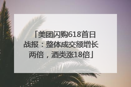 美团闪购618首日战报：整体成交额增长两倍，酒类涨18倍