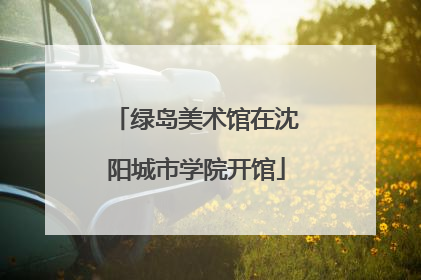 绿岛美术馆在沈阳城市学院开馆