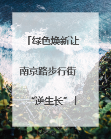 绿色焕新让南京路步行街“逆生长”