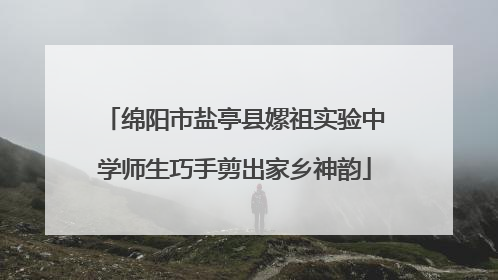 绵阳市盐亭县嫘祖实验中学师生巧手剪出家乡神韵