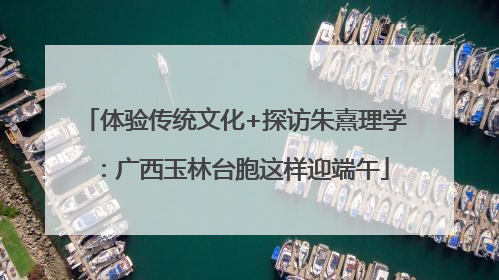 体验传统文化+探访朱熹理学：广西玉林台胞这样迎端午