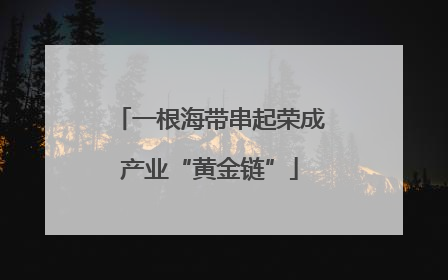 一根海带串起荣成产业“黄金链”