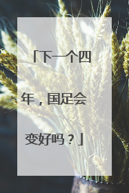 下一个四年，国足会变好吗？