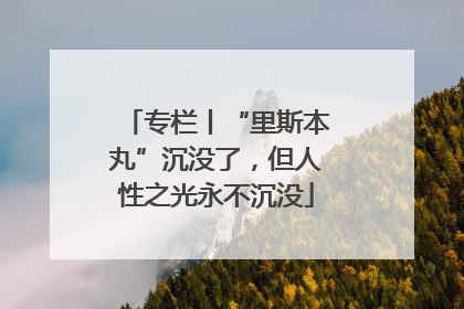 专栏丨“里斯本丸”沉没了，但人性之光永不沉没
