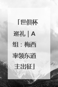 世俱杯巡礼｜A组：梅西率领东道主出征