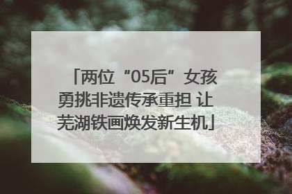 两位“05后”女孩勇挑非遗传承重担 让芜湖铁画焕发新生机