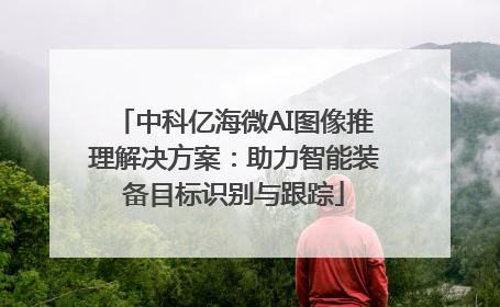 中科亿海微AI图像推理解决方案：助力智能装备目标识别与跟踪