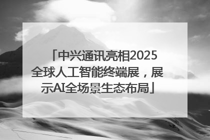 中兴通讯亮相2025全球人工智能终端展，展示AI全场景生态布局