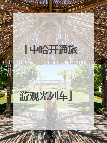 中哈开通旅游观光列车