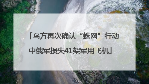乌方再次确认“蛛网”行动中俄军损失41架军用飞机
