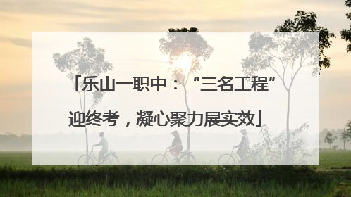 乐山一职中：“三名工程”迎终考，凝心聚力展实效