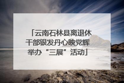 云南石林县离退休干部银发丹心映党辉举办“三展”活动