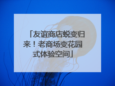 友谊商店蜕变归来！老商场变花园式体验空间
