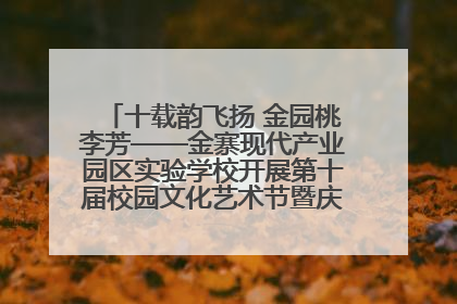 十载韵飞扬 金园桃李芳——金寨现代产业园区实验学校开展第十届校园文化艺术节暨庆“六一”系列活动