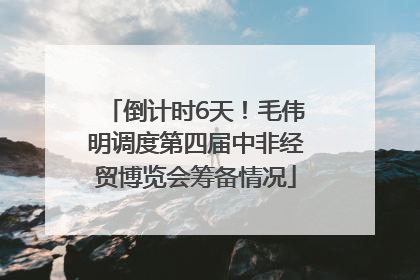 倒计时6天！毛伟明调度第四届中非经贸博览会筹备情况