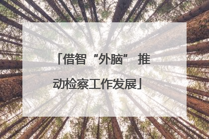 借智“外脑” 推动检察工作发展