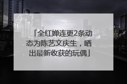 全红婵连更2条动态为陈艺文庆生，晒出最新收获的玩偶