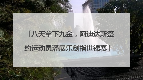 八天拿下九金，阿迪达斯签约运动员潘展乐剑指世锦赛