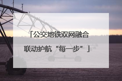 公交地铁双网融合 联动护航“每一步”