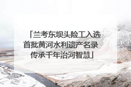 兰考东坝头险工入选首批黄河水利遗产名录 传承千年治河智慧