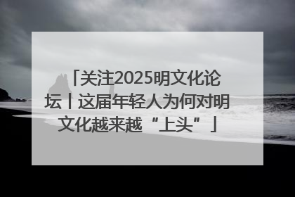关注2025明文化论坛丨这届年轻人为何对明文化越来越“上头”