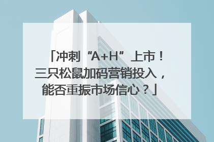 冲刺“A+H”上市！三只松鼠加码营销投入，能否重振市场信心？
