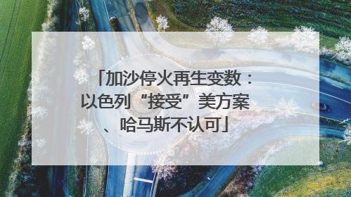 加沙停火再生变数：以色列“接受”美方案、哈马斯不认可