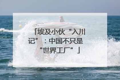 埃及小伙“入川记”：中国不只是“世界工厂”