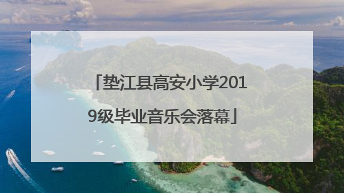 垫江县高安小学2019级毕业音乐会落幕