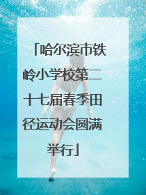 哈尔滨市铁岭小学校第二十七届春季田径运动会圆满举行