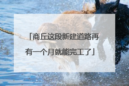 商丘这段新建道路再有一个月就能完工了