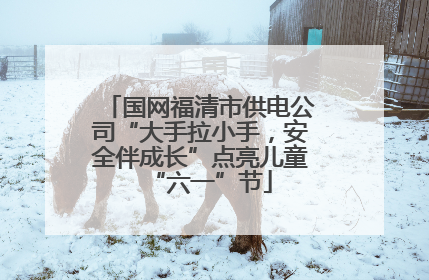 国网福清市供电公司“大手拉小手，安全伴成长”点亮儿童“六一”节